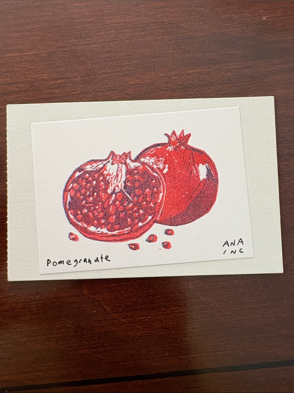 Anastasia inciardi mini print - Pomegranate